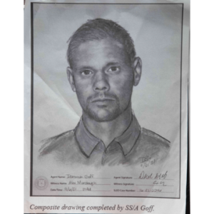 Sketch of Roadside Shooting Suspect