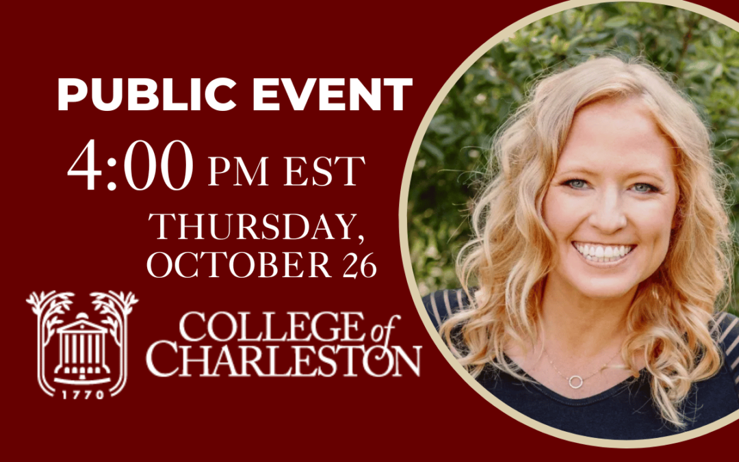 College of Charleston Presents A Conversation with Journalist, Author and Podcast Host Mandy Matney 