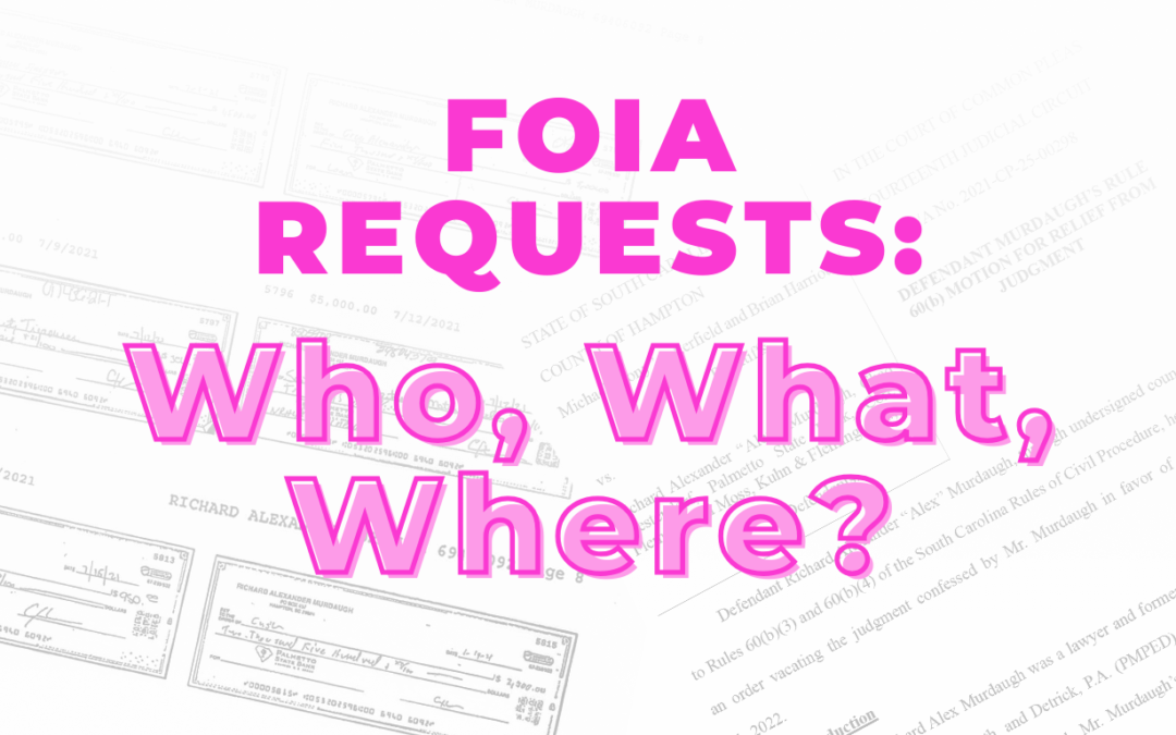 FOIA Requests: Where to look, who to ask, and how much we can find in the public records